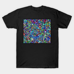 Colorful Dragon Scale Pattern T-Shirt